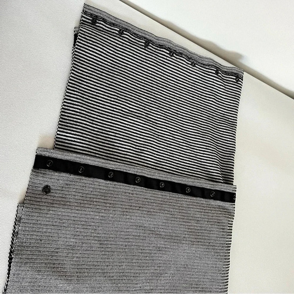Lululemon Vinyasa Scarf Rulu Mini Check Pique White Heathered Black Reversible - Picture 8 of 11